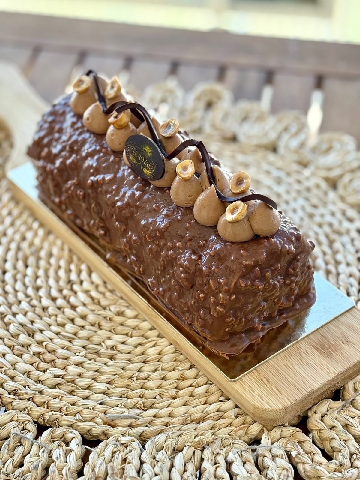Roulé chocolat noisette façon rocher